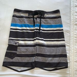 Stripped swim trunks